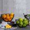 New Design Round Iron Metal Fruit Basket Vegetable Basket Wholesale