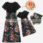 2020 Summer Patchwork Family Matching Outfits Clothes Mother Daughter Dresses Summer Toddler Newborn Baby Girls Boys Clothes