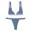 2019 Comfortable solid color split swimsuit multicolor sexy simple fashion bikini