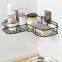 Wall Mounted No Drilling Shower Caddy Shelf for Kitchen Toilet Bathroom Corner Shelf