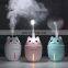 Wholesale portable CE night light function mini usb fan air humidifier for bedroom