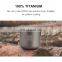 GiNT 440ML Outdoor Camping Portable Light Weighted 100% Titanium Cup Coffee Mug with Good Quality
