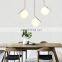 Glass Ball Hanging Chandelier Modern Round Dining Room Pendant Light