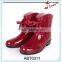 red bowknot cute cheap rain boots for girl and ladies