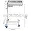 Hot sale Overbed Table ABS Plastic Food Tray Laptop Table with Wheels for hospital use