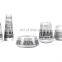 Nordic Modern Luxury Black Line and White Decal Decorative Pot Large Ceramic Vase Set for Home Decoration