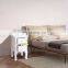 Pair Of White Shabby Chic Bedside Table 2 Drawer Storage Cabinet Nightstand Unit