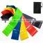promotional latex gym elastic fabric exercise bands for family training