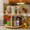 Two- Tired Spice Rack Organizer & Holder 360 Degree Rotating Tabletop Stand Spice organizer  2-Tier Kitchen Turntable