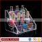 12 bottles clear acrylic makeup organizer, nail polish display stand