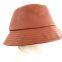 Women's genuine sheepskin leather bucket hat