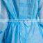 Wholesale disposable waterproof PP PE isolation gown non-woven protection clothes