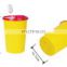 Hospital yellow red plastic 0.7L-23L disposable medical biohazard waste safety container  Box of Syringe Needle