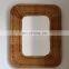 Hot Product Organic Mirror Rectangle Wicker Rattan Wall Mirror Decoration For Sale Wholesale Made in Vietnam