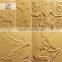 Carved stone indoor wall cover