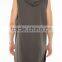 Sport muscle long hoody sleeveless zip hoodie for man