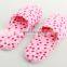 Dot pattern cute teenagers girls bedroom slippers autumn and winter to keep warm slippers