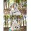 Children Kids Play Indian Teepee Princess Garden Outdoor Canvas Folding Play Kid Tent