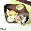 New Arrival light green round handle shopping bag