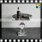 2016 Modern Simple Transparent / clear acrylic coffee table with black stone in living room for home/hotel/office