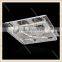 Zhongshan Factory Outlet home decorative lighting stainless steel base crystal cover flush mount led chandelier Ceiling lights