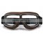 BJ-GT-011 Top Quality Wholesale Adult Coffee Leather Vintage Goggles Motorbike Eyeglass