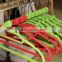 XuFeng colorful plastic velvet hangers home use supermarket factory 8005