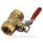 Forged full port brass ball valve with lever handle