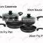 6Pcs Pressed Aluminum Cookware Set/Non-stick Cookware Sets with Black Bakelite Handle
