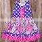 Pure handmade high-quality Cotton girls dress Hot sale in USA