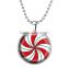 Stylish simple design red charm noctilucent windmill pendant necklace