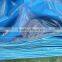 China Supplier Cheap PE Tarp high tensible leno woven fabric striped hem pp rope finished colored awning make-to-order tent use