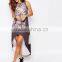 Summer Popular Sale Latest Dress Designs In Tank Dress With Skull Print