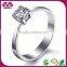 Crystal Stainless Steel Flower Shape Anchor Engagement Ring