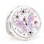 logo service high -end cosmetic butterfly mirror mental crystal pocket mirror