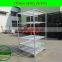 4 Tier Metal Flower Display Cart for sale Greenhouse Equiment plant transport cart,garden cart,display flower racks