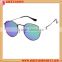 Classic Aviator Style Sunglasses Metal Frame Colored Lens UV400 for Unisex