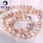 real pearl jewelry fresh water unique pearl necklace mixed color