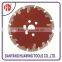 segmented blade with protection teeth. hand cutting blade circular diamond saw blade