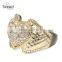 Wholesale jewelry supplier 925 silver ring diamond crystal ring Engagement jewelry