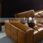 modern black leather sofa set italian design 8042