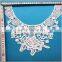 Soft machine made milk silk embroidery lace collars