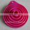 Amazon hot selling multi functional silicone foldable funnel
