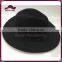 Black 100% wool felt hat felt panama hat