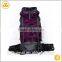 Promotional portable reasonable gravity transfter hiking bag dark purple oxford colorful backpack