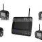 2.4GHz wireless backup reversing kit 7" wireless rear view system with wifi night vision IR camera 4 video in