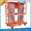 Electric Aluminum Alloy Man Working Lift For Two Peoples