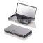 Fancy empty plastic black square blush compact with mirror