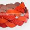 Shiny decorative dressing belts flower shape belts for dresses with alloy buckles