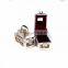 2015 new design fashion leopard print small aluminum cosmetic case